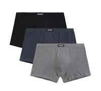 ATLANTIC UNDERWEAR 3er-Pack Herren-Boxershorts - Klassischer Schnitt, Weiche Baumwolle, Perfekte Passform, Eng anliegend & Bequem, Graphit-Mix M