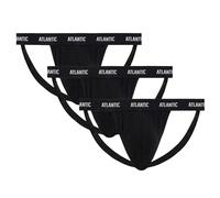 ATLANTIC UNDERWEAR 3er-Pack Herren-Jockstrap, sportlich, minimalistischer Schnitt, Schwarz XXL