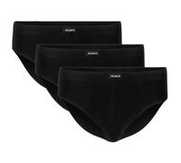 ATLANTIC UNDERWEAR 3er-Pack Herren Slips, 100% Baumwolle, klassischer Schnitt, enganliegend, Schwarz XXL