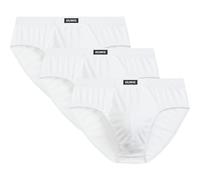 ATLANTIC UNDERWEAR 3er-Pack Herren Slips - Klassische Herren Unterhosen aus weicher, atmungsaktiver Baumwolle, Perfekter Sitz, Weiß XXL