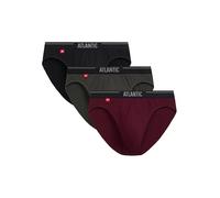 ATLANTIC UNDERWEAR 3er-Pack Sport Herren Slips - elastische Herren Unterhosen aus atmungsaktiver Baumwolle mit Elasthan, sportlicher Schnitt und perfekte Passform, Farben-Mix M