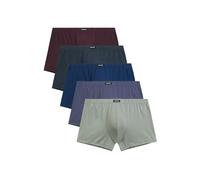 ATLANTIC UNDERWEAR 5er-Pack Herren Boxershorts - eng anliegende Herren Unterhosen aus weicher Baumwolle mit Elastan, klassischer Schnitt, perfekte Passform, M