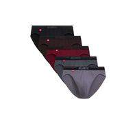 ATLANTIC UNDERWEAR 5er-Pack Herren Slips - elastische Herren Unterhosen aus atmungsaktiver Baumwolle mit Elasthan, sportlicher Schnitt und perfekte Passform, Braun-Mix XL