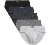 ATLANTIC UNDERWEAR 5er-Pack Herren Slips, Farben-Mix XL