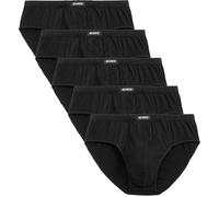 ATLANTIC UNDERWEAR 5er-Pack Herren Slips, Schwarz M