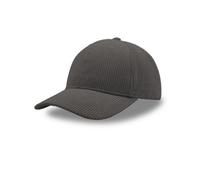 Atlantis Headwear Atlantis Cord Cap, Kord Kappe Retro rPET Vintage Grau