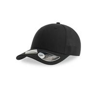 Atlantis Headwear Atlantis Joshua Cap Klassische Baseballkappe verstellbarer Klettverschluss Schwarz