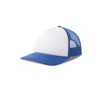 Atlantis Headwear Atlantis Kinder Rapper Cap Kappe zweifarbig Cappy Basecap Weiss/Royal