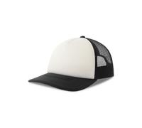 Atlantis Headwear Atlantis Kinder Rapper Cap Kappe zweifarbig Cappy Basecap Weiss/Schwarz