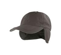 Atlantis Headwear Atlantis Outdoor-Wintercap mit Ohrenklappen Fleece Wintercap Basecap Kappe Dunkelgrau