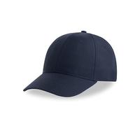 Atlantis Headwear Atlantis Recy Six Cap Klassische, strukturierte Baseballkappe, Geschwungener Schirm, Hochwertiger Klettverschluss Navy (Blau)