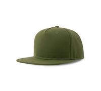 Atlantis Headwear Atlantis recycelte Flat-Cap mit Kunststoffverschluss Olive
