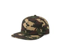 Atlantis Headwear Basecap Kappe Cappy Atlantis Streetwear-Style Flacher Schirm mit Kunststoffverschluss Snap Back Camouflage/Schwarz