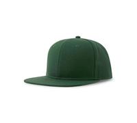Atlantis Headwear Basecap Kappe Cappy Atlantis Streetwear-Style Flacher Schirm mit Kunststoffverschluss Snap Back Bottle Green