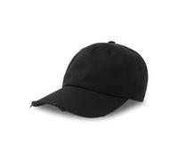 ATLANTIS HEADWEAR DAD HAT DESTROYED-S BLACK
