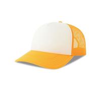 Atlantis Headwear Damen / Herren Mesh Cap Mehrfarbig 15 Farben Basecap Truckercap Kappe Cappy Weiss/Gelb