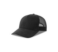 Atlantis Headwear Damen / Herren Netz Cap kombiniert mit Wildlederoptik Basecap Kappe Cappy Schwarz