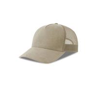 Atlantis Headwear Damen / Herren Netz Cap kombiniert mit Wildlederoptik Basecap Kappe Cappy Stone