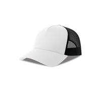 Atlantis Headwear Damen / Herren Netz Cap mehrfarbig 30 Farben Weiss/Schwarz