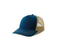 Atlantis Headwear Freizeit-Truckercap aus recyceltem Polyester-Segeltuch Royal Blau/Grau