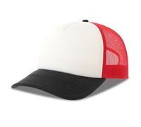 ATLANTIS HEADWEAR RAPPER-S WHITE/RED/BLACK