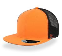 ATLANTIS HEADWEAR SNAP MESH-S ORANGE / BLACK