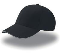 Atlantis Sport Sandwich Cap, One Size, Black White