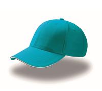 ATLANTIS HEADWEAR SPORT SANDWICH TURQUOISE/WHITE