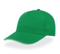 ATLANTIS HEADWEAR START FIVE SANDWICH CAP GREEN/WHITE