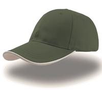 ATLANTIS HEADWEAR ZOOM PIPING CAP SANDWICH GREEN