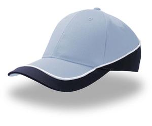 Atlantis Unisex 3-farbige 6-Panel Kappe Klassische Cap RACI light blue/navy one size