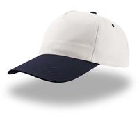 Atlantis Unisex 5-Panel Baseball Kappe 'Start Five' Klassische Cap STFV white/navy one size