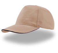Atlantis Start Five Sandwich Cap, One Size, Khaki