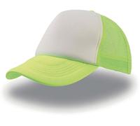 Atlantis Unisex 5-Panel Mesh Kappe Netz Cap RAPP white/yellow fluo/yellow fluo one size