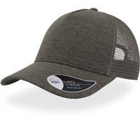 Atlantis Unisex 5-Panel Trucker Kappe 'Rapper Jersey' Netz Cap RAJE dark grey one size
