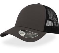 Atlantis Unisex 5-Panel Trucker Kappe 'Rapper' Netz Cap RAPC dark grey/black one size