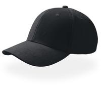 Atlantis Unisex 6-Panel Baseball Kappe 'Champion' Klassische Cap CHAM black one size
