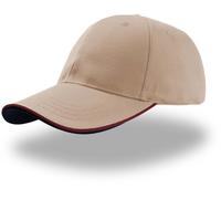 Atlantis Unisex 6-Panel Baseball Kappe Klassische Cap ZOPI khaki/burgundy/navy one size