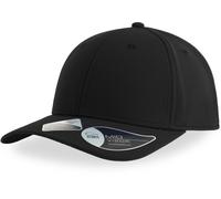 Atlantis Headwear Atlantis Atmungsaktive Sand Baseball - Cap Gebogener Schirm mit Klettverschluss Schwarz