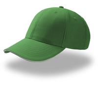 AT612 Atlantis Sportkappe Gestickte Luftlöcher Green One Size
