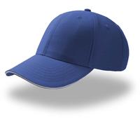 Atlantis Unisex 6-Panel Baseball Kappe 'Sport Sandwich' Klassische Cap SPSA royal/white one size