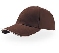 Atlantis Unisex 6-Panel Kappe 'Liberty Sandwich' Klassische Cap LISA brown/natural one size