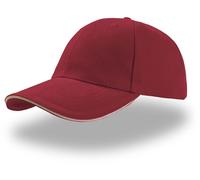 AT610 Atlantis Kappe Schwere gebürstete Baumwolle Burgundy One Size