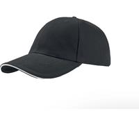 Atlantis Unisex 6-Panel Kappe 'Liberty Sandwich' Klassische Cap LISA dark grey/white one size