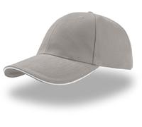 Atlantis Unisex 6-Panel Kappe 'Liberty Sandwich' Klassische Cap LISA light grey/white one size