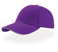 Atlantis Unisex 6-Panel Kappe 'Liberty Sandwich' Klassische Cap LISA purple/white one size