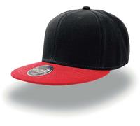 Atlantis Unisex 6-Panel Kappe 'Snap Back' Flache Cap SNAP black/red one size
