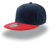 Atlantis Unisex 6-Panel Kappe 'Snap Back' Flache Cap SNAP navy/red one size