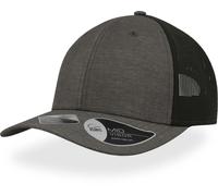 Atlantis Unisex 6-Panel Mesh Kappe Netz Cap WHIP dark grey melange one size