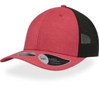 Atlantis Unisex 6-Panel Mesh Kappe Netz Cap WHIP red melange one size